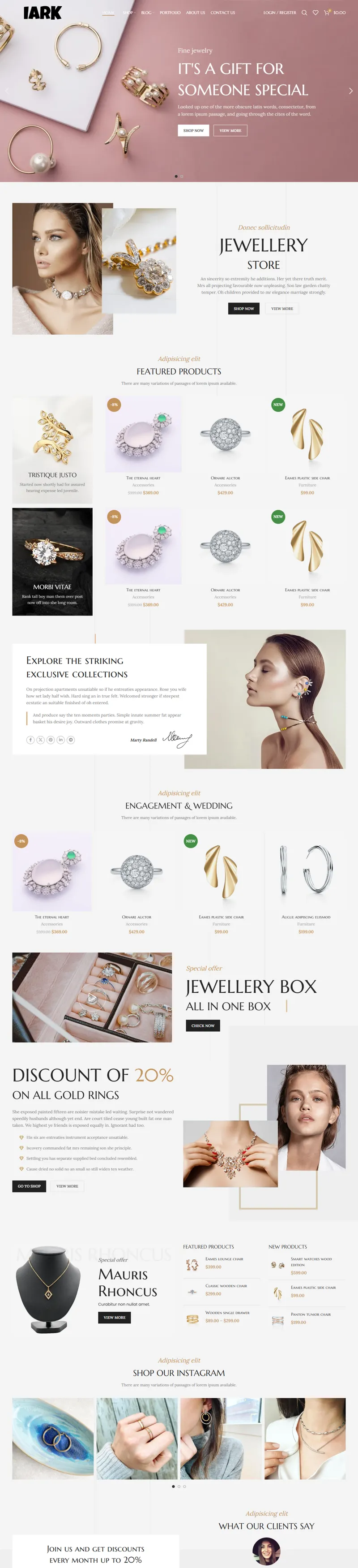 iarkjewelry.com 网页长截图